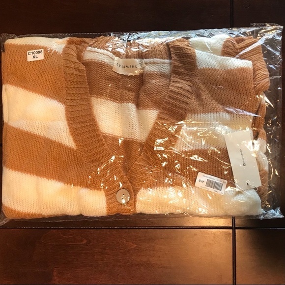 NWT Modcloth Striped Commitment Cardigan - Picture 4 of 5